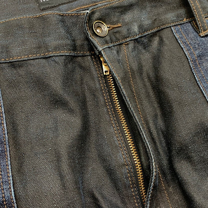 【中古品】【メンズ】 ROCAWEAR ロカウェア デニムパンツ ジーンズ ブランド 古着 ボトムス 153-260606-gm-02-fuz サイズ：W42 カラー：インディゴ ブラック 万代Net店