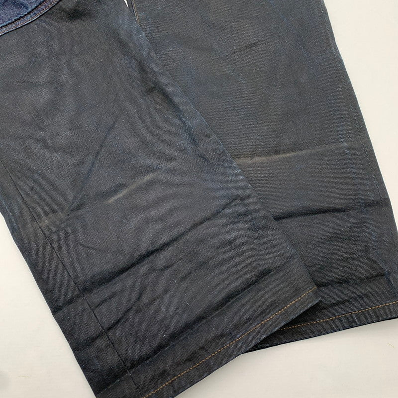 【中古品】【メンズ】 ROCAWEAR ロカウェア デニムパンツ ジーンズ ブランド 古着 ボトムス 153-260606-gm-02-fuz サイズ：W42 カラー：インディゴ ブラック 万代Net店