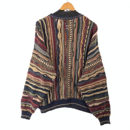 【中古品】【メンズ】 CROFT＆BARROW クロフト＆バロー マルチストライプニット セーター ブランド 古着 145-260606-gm-04-fuz サイズ：L カラー：マルチカラー 万代Net店