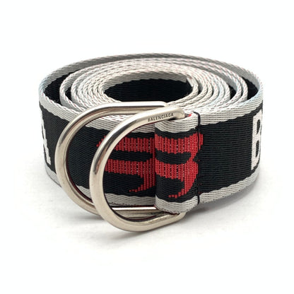 【中古品】【メンズ】 BALENCIAGA 703137 D RING BELT バレンシアガ Dリングベルト ナイロンベルト ブランド 古着 182-260606-gm-20-fuz カラー：ブラック 万代Net店