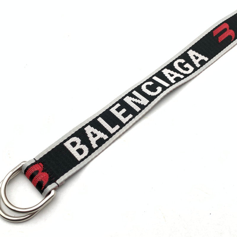 【中古品】【メンズ】 BALENCIAGA 703137 D RING BELT バレンシアガ Dリングベルト ナイロンベルト ブランド 古着 182-260606-gm-20-fuz カラー：ブラック 万代Net店