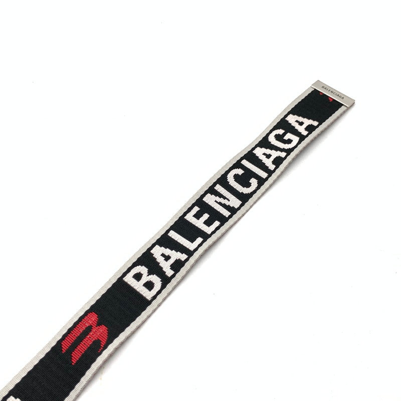 【中古品】【メンズ】 BALENCIAGA 703137 D RING BELT バレンシアガ Dリングベルト ナイロンベルト ブランド 古着 182-260606-gm-20-fuz カラー：ブラック 万代Net店