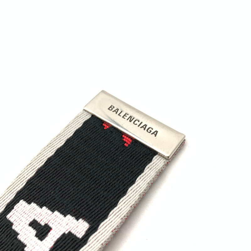 【中古品】【メンズ】 BALENCIAGA 703137 D RING BELT バレンシアガ Dリングベルト ナイロンベルト ブランド 古着 182-260606-gm-20-fuz カラー：ブラック 万代Net店