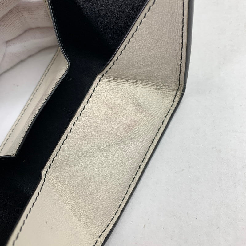 【中古品】【メンズ】 BOTTEGA VENETA ボッテガ・ヴェネタ コインケース WHITE.BLACK/バイカラー ※汚れ.スレ.使用感有 財布 サイフ 181-260917-io-02-fuzh カラー：ホワイトブラック 万代Net店