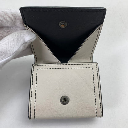 【中古品】【メンズ】 BOTTEGA VENETA ボッテガ・ヴェネタ コインケース WHITE.BLACK/バイカラー ※汚れ.スレ.使用感有 財布 サイフ 181-260917-io-02-fuzh カラー：ホワイトブラック 万代Net店