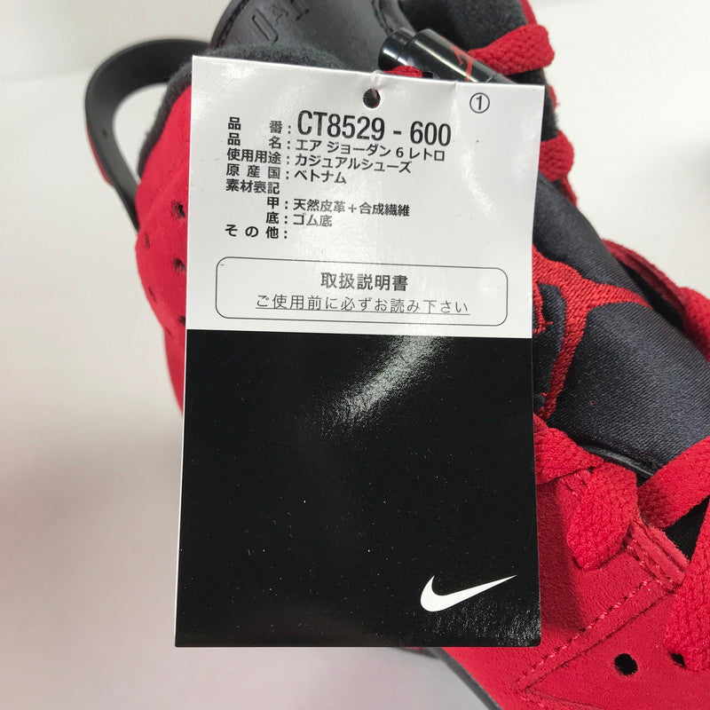 【中古美品】【メンズ】 NIKE ナイキ CT8529-600 AIR JORDAN 6 RETRO "TORO BRAVO" RED メンズ 27.5cm 黒タグ・箱付属 スニーカー 靴 160-260608-io-02-fuzh 万代Net店