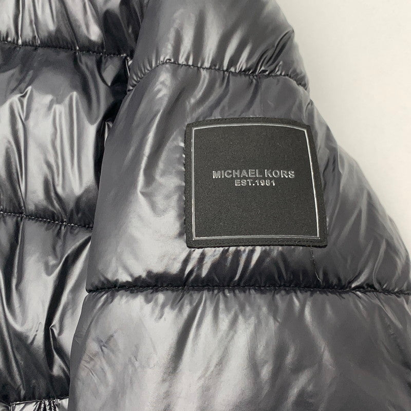 【中古品】【メンズ】 MICHAEL KORS MC69103 NORTHEND QUILTED NYLON PUFFER JACKET マイケルコース 中綿ジャケット ブルゾン ブランド 古着 141-260606-gm-05-fuz サイズ：S カラー：ブラック 万代Net店