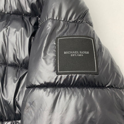 【中古品】【メンズ】 MICHAEL KORS MC69103 NORTHEND QUILTED NYLON PUFFER JACKET マイケルコース 中綿ジャケット ブルゾン ブランド 古着 141-260606-gm-05-fuz サイズ：S カラー：ブラック 万代Net店