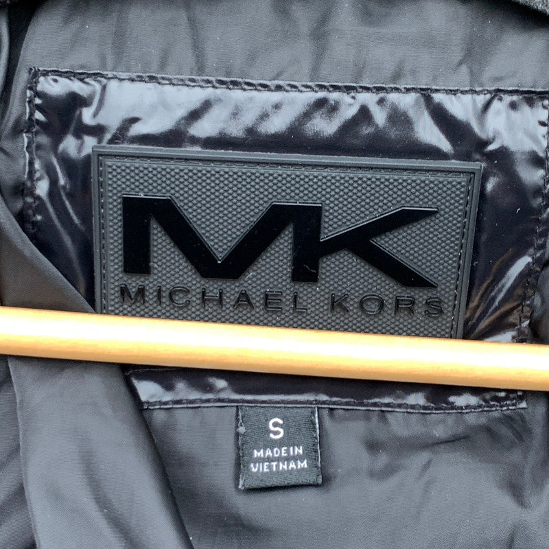 【中古品】【メンズ】 MICHAEL KORS MC69103 NORTHEND QUILTED NYLON PUFFER JACKET マイケルコース 中綿ジャケット ブルゾン ブランド 古着 141-260606-gm-05-fuz サイズ：S カラー：ブラック 万代Net店