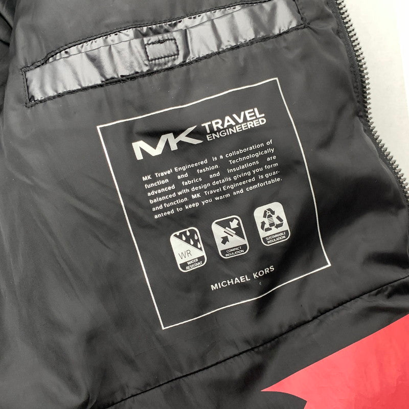 【中古品】【メンズ】 MICHAEL KORS MC69103 NORTHEND QUILTED NYLON PUFFER JACKET マイケルコース 中綿ジャケット ブルゾン ブランド 古着 141-260606-gm-05-fuz サイズ：S カラー：ブラック 万代Net店