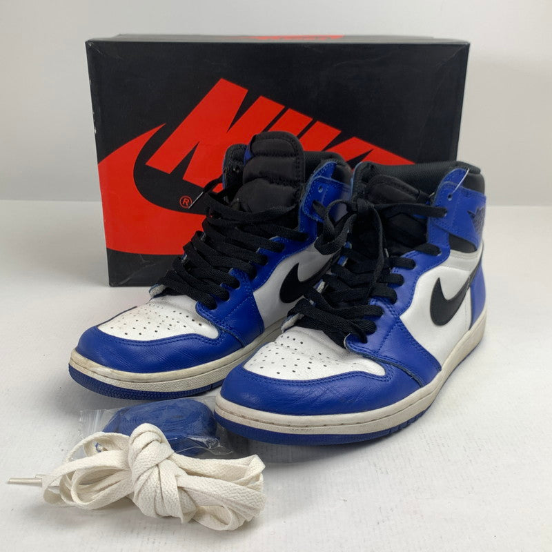 【中古品】【メンズ】 NIKE ナイキ 555088-403 AIR JORDAN 1 RETRO HIGH OGエアジョーダンレトロハイオージーイ GAME ROYAL 箱付属 160-260727-ny-07-fuzh サイズ：28.0cm カラー：ホワイト ブルー 万代Net店