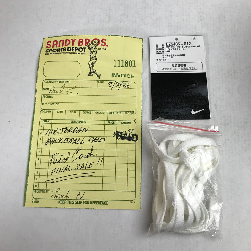 【中古品】【メンズ】 NIKE ナイキ DZ5485-612 AIR JORDAN 1 HIGH OG "LOST & FOUND CHICAGO" エアジョーダン1 ハイ シカゴスニーカー 靴 160-260821-mh-10-fuzh サイズ：28cm カラー：ホワイト レッド 万代Net店