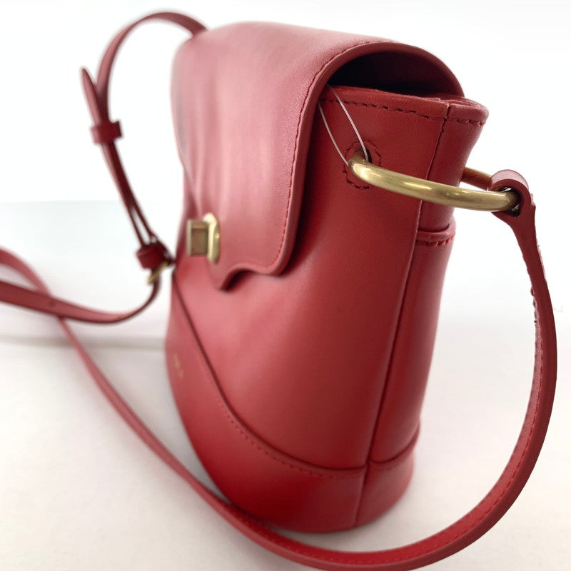【中古品】【レディース】 AGNES B. アニエスベー ショルダーバッグ カラーRED レザー カバン 188-260721-ky-19-fuzh 万代Net店
