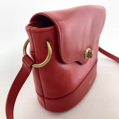 【中古品】【レディース】 AGNES B. アニエスベー ショルダーバッグ カラーRED レザー カバン 188-260721-ky-19-fuzh 万代Net店