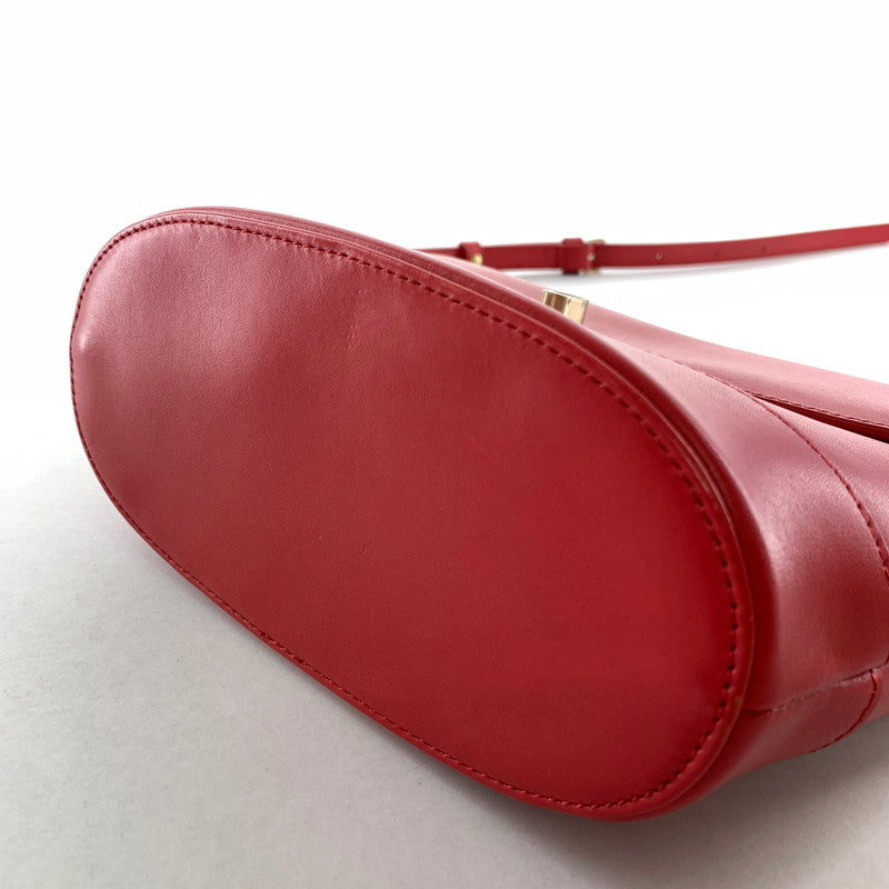 【中古品】【レディース】 AGNES B. アニエスベー ショルダーバッグ カラーRED レザー カバン 188-260721-ky-19-fuzh 万代Net店