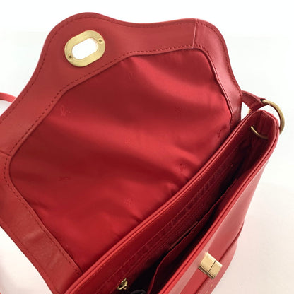【中古品】【レディース】 AGNES B. アニエスベー ショルダーバッグ カラーRED レザー カバン 188-260721-ky-19-fuzh 万代Net店