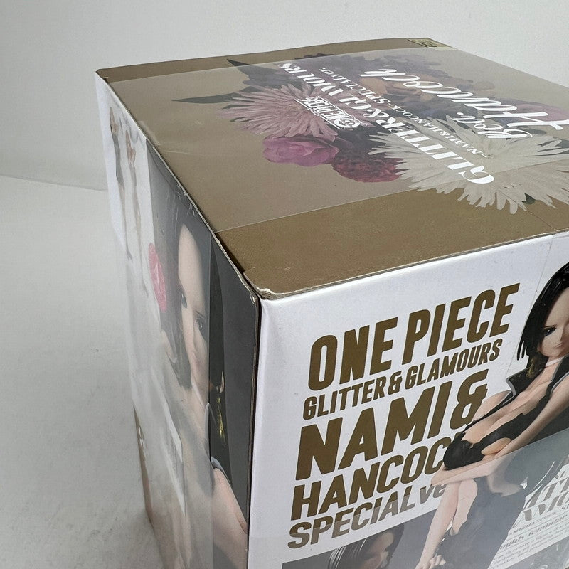 【中古美品】 未開封 GLITTER&GLAMOURS NAMI&HANCOCK SPECIAL ver. ハンコック（黒） フィギュア ワンピース ※箱傷みあり 048-260929-io-08-fuzh 万代Net店