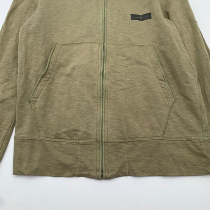 【中古品】【メンズ】 STONE ISLAND DENIMS ZIP PARKA ストーンアイランド ジップアップ デニム パーカー ブランド 古着 141-260606-gm-09-fuz サイズ：L カラー：カーキ 万代Net店