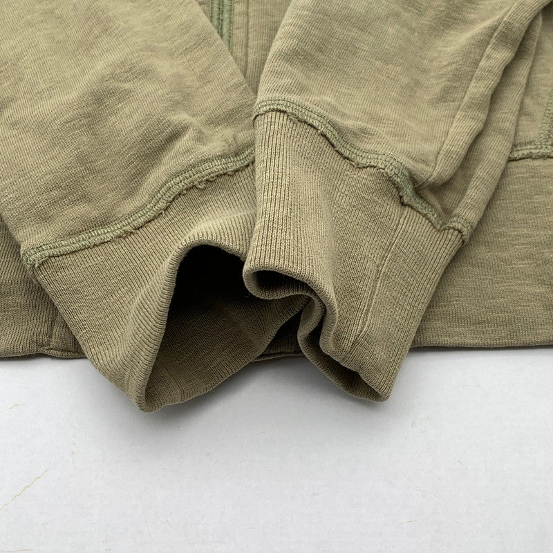 【中古品】【メンズ】 STONE ISLAND DENIMS ZIP PARKA ストーンアイランド ジップアップ デニム パーカー ブランド 古着 141-260606-gm-09-fuz サイズ：L カラー：カーキ 万代Net店