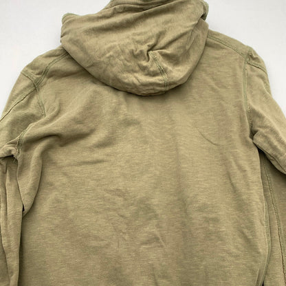 【中古品】【メンズ】 STONE ISLAND DENIMS ZIP PARKA ストーンアイランド ジップアップ デニム パーカー ブランド 古着 141-260606-gm-09-fuz サイズ：L カラー：カーキ 万代Net店