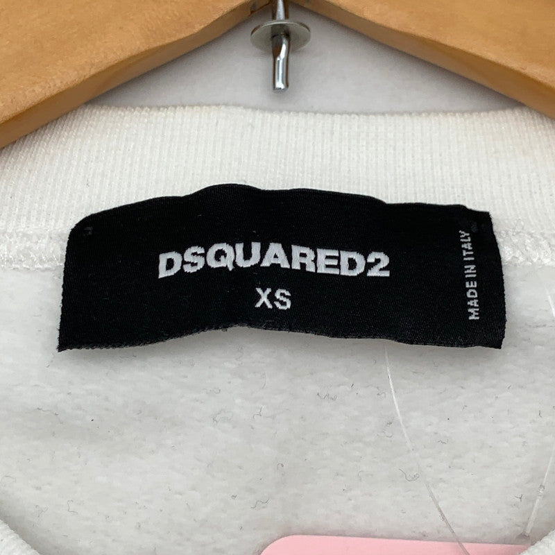 【中古品】【メンズ】 DSQUARED2 CREWNECK SWEATSHIRT ディースクエアード クルーネック スウェット ブランド 古着 170-260606-gm-08-fuz サイズ：XS カラー：ホワイト 万代Net店