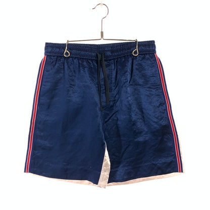 【中古品】【メンズ】 GUCCI グッチ サテンGGスターショートパンツ ハーフパンツ ボトムス ブランド 古着 152-260606-gm-06-fuz サイズ：44 カラー：ネイビー 万代Net店