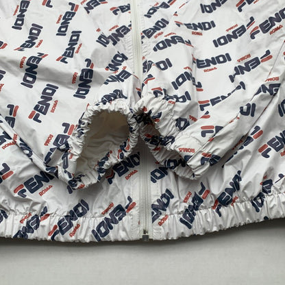 【中古品】【キッズ】 FENDI KIDS フェンディ キッズ ナイロンジャケット ブルゾン ブランド 古着 173-260606-gm-10-fuz サイズ：12(KIDS) カラー：ホワイト 万代Net店