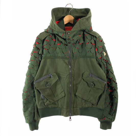 【中古品】【メンズ】 MONCLER COWDEN GIUBBOTTO モンクレール ジャケット ブルゾン アウター ブランド 古着 141-260606-gm-14-fuz サイズ：2 カラー：カーキ 万代Net店