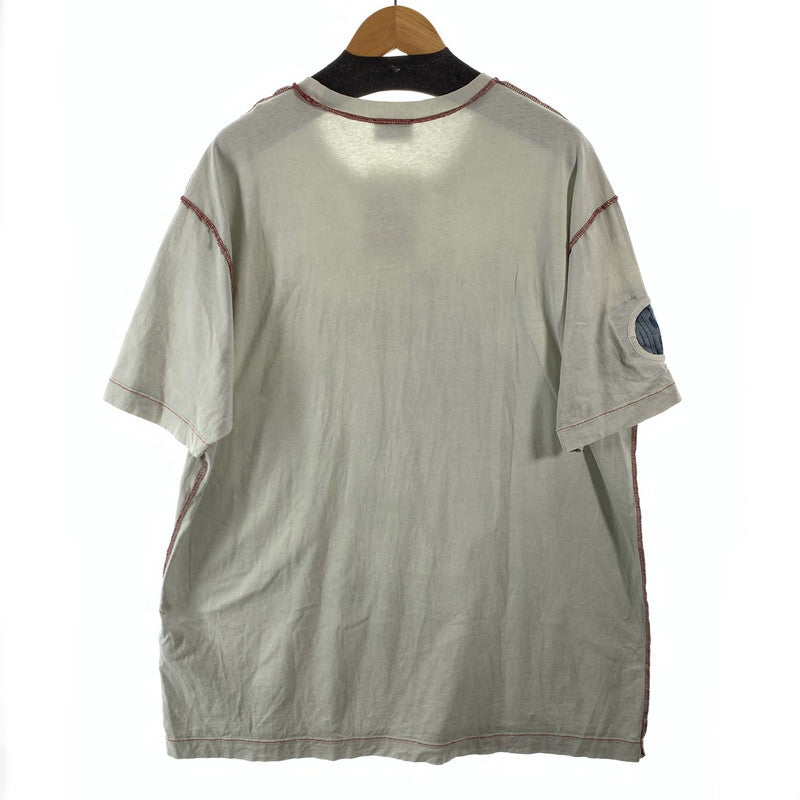 【中古品】【メンズ】 DIESEL ディーゼル 半袖Tシャツ カットソー ブランド 古着 141-260606-gm-11-fuz サイズ：3XL カラー：ブルー 万代Net店