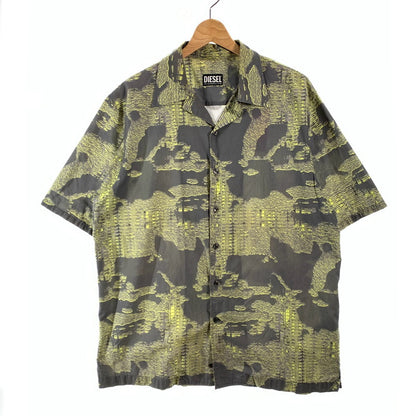 【中古品】【メンズ】 DIESEL ディーゼル 半袖Tシャツ カットソー ブランド 古着 141-260606-gm-12-fuz サイズ：48 カラー：グレー 総柄 万代Net店