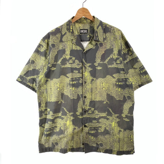 【中古品】【メンズ】 DIESEL ディーゼル 半袖Tシャツ カットソー ブランド 古着 141-260606-gm-12-fuz サイズ：48 カラー：グレー 総柄 万代Net店