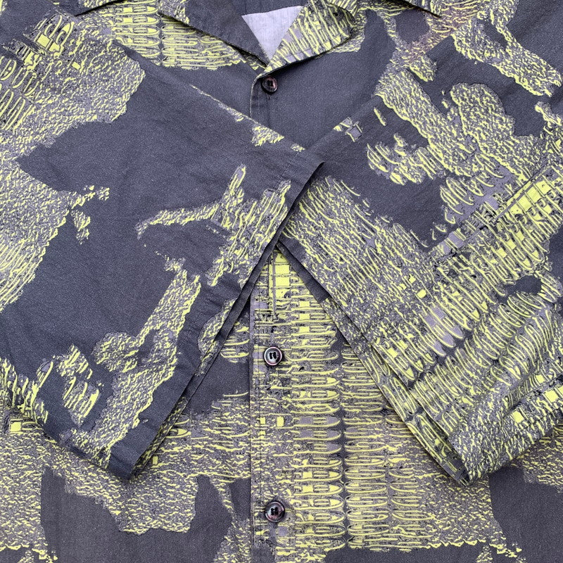 【中古品】【メンズ】 DIESEL ディーゼル 半袖Tシャツ カットソー ブランド 古着 141-260606-gm-12-fuz サイズ：48 カラー：グレー 総柄 万代Net店