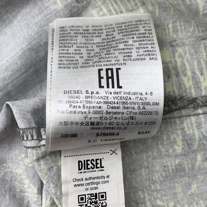 【中古品】【メンズ】 DIESEL ディーゼル 半袖Tシャツ カットソー ブランド 古着 141-260606-gm-12-fuz サイズ：48 カラー：グレー 総柄 万代Net店