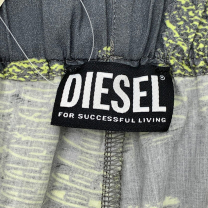 【中古品】【メンズ】 DIESEL ディーゼル ハーフパンツ ショートパンツ ボトムス ブランド 古着 152-260606-gm-15-fuz サイズ：48 カラー：グレー 総柄 万代Net店