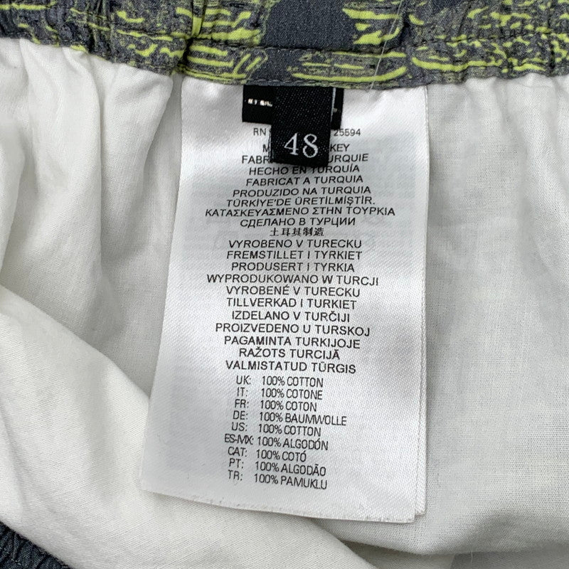【中古品】【メンズ】 DIESEL ディーゼル ハーフパンツ ショートパンツ ボトムス ブランド 古着 152-260606-gm-15-fuz サイズ：48 カラー：グレー 総柄 万代Net店
