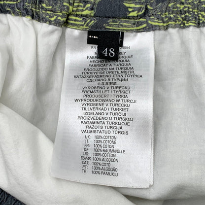 【中古品】【メンズ】 DIESEL ディーゼル ハーフパンツ ショートパンツ ボトムス ブランド 古着 152-260606-gm-15-fuz サイズ：48 カラー：グレー 総柄 万代Net店
