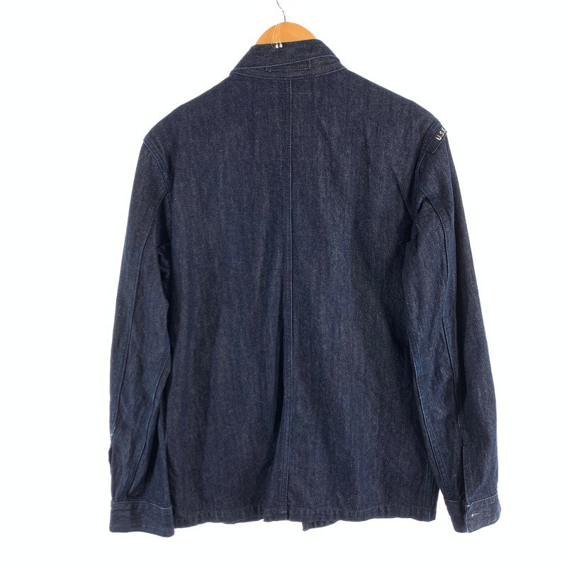 【中古品】【メンズ】 AVIREX 6185100 BDU SHIRT JACKET アヴィレックス BDUシャツ 長袖シャツジャケット ミリタリー ブランド 古着 145-260628-gm-10-fuz サイズ：M カラー：ブルー 万代Net店