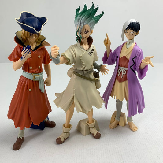 【中古品】 Dr.STONE FIGURE of STONE WORLD 造形の科学 SPECIAL 3体セット 本体のみ 現状渡し品 フィギュア 051-260723-io-48-fuzh 万代Net店