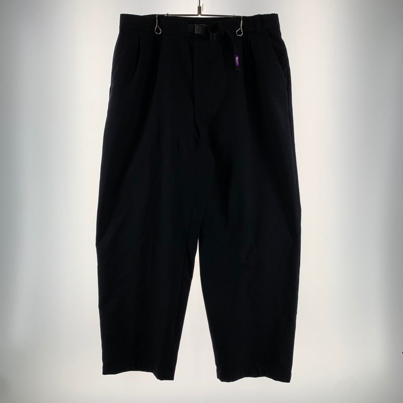 【中古品】【メンズ】 THE NORTH FACE ノースフェイス PURPLE LABEL N24FC083 WIDE TAPERED FIELD PANTS イージーパンツ ワイド テーパード シルエット パンツ ボトムス 古着 155-260607-mh-31-fuz サイズ：36 カラー：ブラック 万代Net店