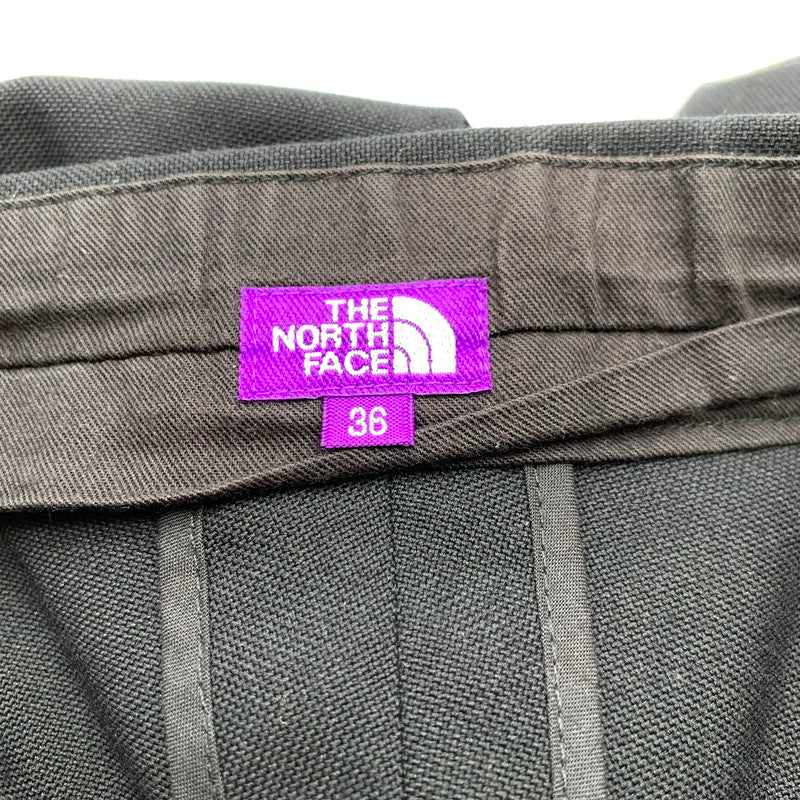 【中古品】【メンズ】 THE NORTH FACE ノースフェイス PURPLE LABEL N24FC083 WIDE TAPERED FIELD PANTS イージーパンツ ワイド テーパード シルエット パンツ ボトムス 古着 155-260607-mh-31-fuz サイズ：36 カラー：ブラック 万代Net店