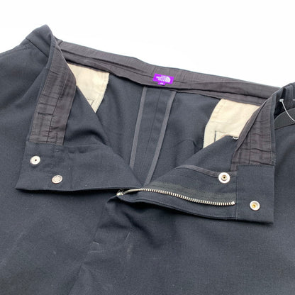 【中古品】【メンズ】 THE NORTH FACE ノースフェイス PURPLE LABEL N24FC083 WIDE TAPERED FIELD PANTS イージーパンツ ワイド テーパード シルエット パンツ ボトムス 古着 155-260607-mh-31-fuz サイズ：36 カラー：ブラック 万代Net店