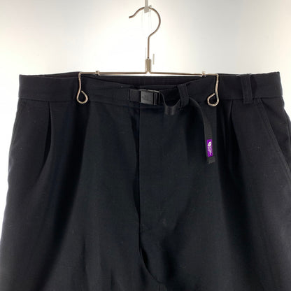 【中古品】【メンズ】 THE NORTH FACE ノースフェイス PURPLE LABEL N24FC083 WIDE TAPERED FIELD PANTS イージーパンツ ワイド テーパード シルエット パンツ ボトムス 古着 155-260607-mh-31-fuz サイズ：36 カラー：ブラック 万代Net店