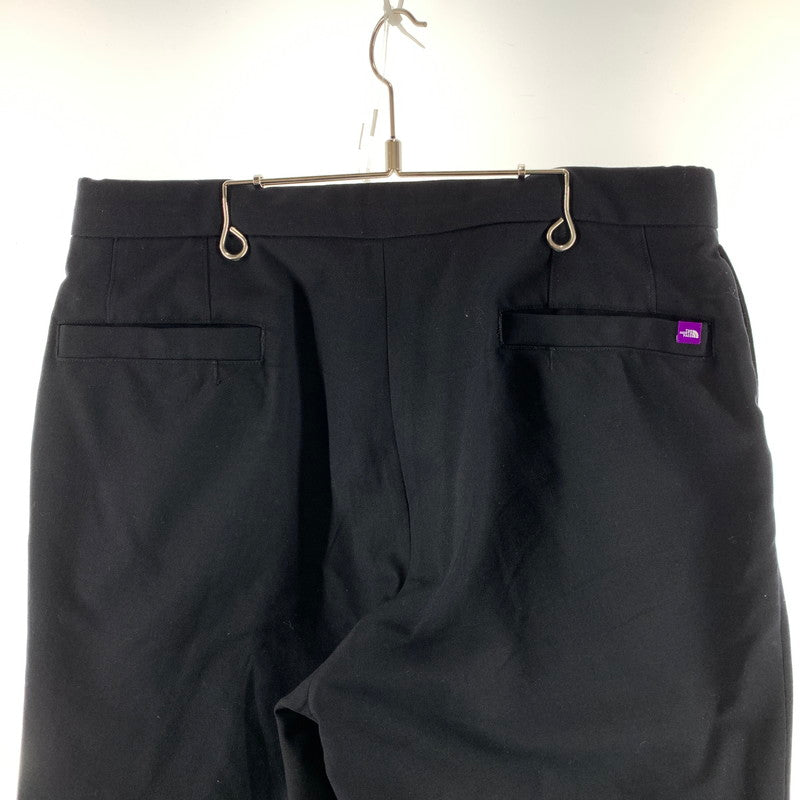 【中古品】【メンズ】 THE NORTH FACE ノースフェイス PURPLE LABEL N24FC083 WIDE TAPERED FIELD PANTS イージーパンツ ワイド テーパード シルエット パンツ ボトムス 古着 155-260607-mh-31-fuz サイズ：36 カラー：ブラック 万代Net店