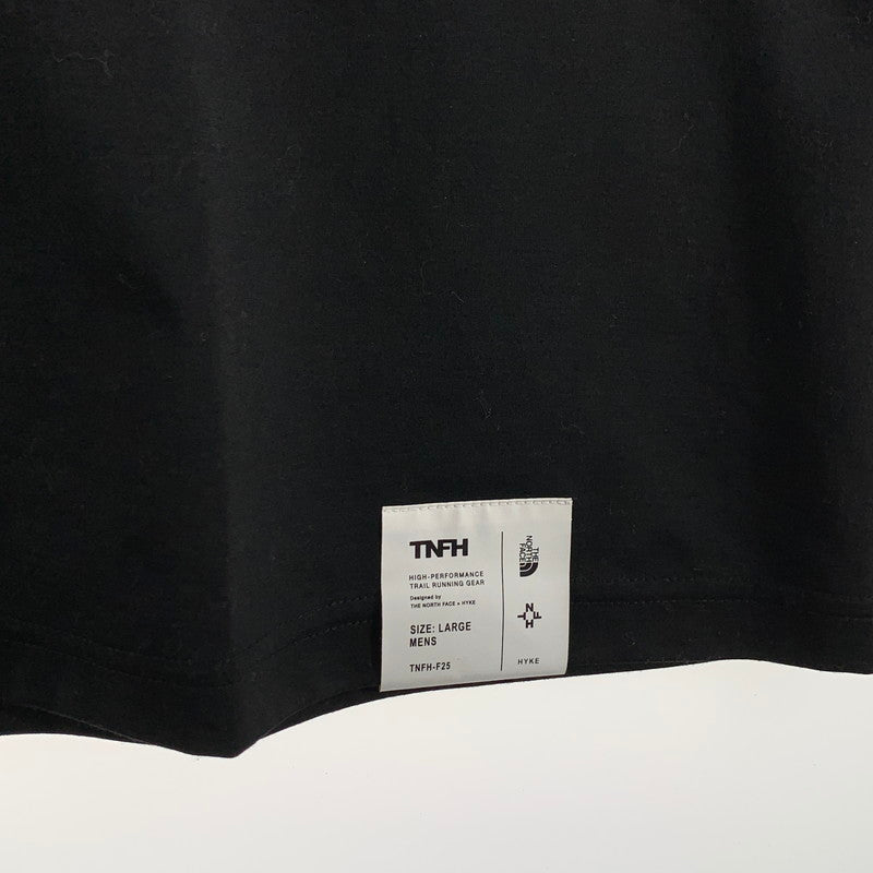 【中古品】【メンズ】 THE NORTH FACE×HYKE SHORT SLEEVE TRAIL CREW ザ・ノースフェイス×ハイク 半袖Tシャツ カットソー ブランド 古着 144-260614-gm-08-fuz サイズ：L カラー：ブラック 万代Net店