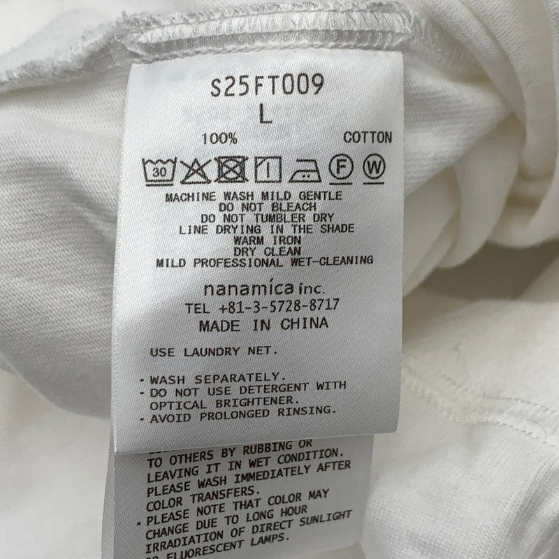 【中古品】【メンズ】 NANAMICA OOAL SS POCKET TEE ナナミカ 半袖Tシャツ ポケット トップス ブランド 古着 144-260627-gm-10-fuz サイズ：L カラー：ホワイト 万代Net店