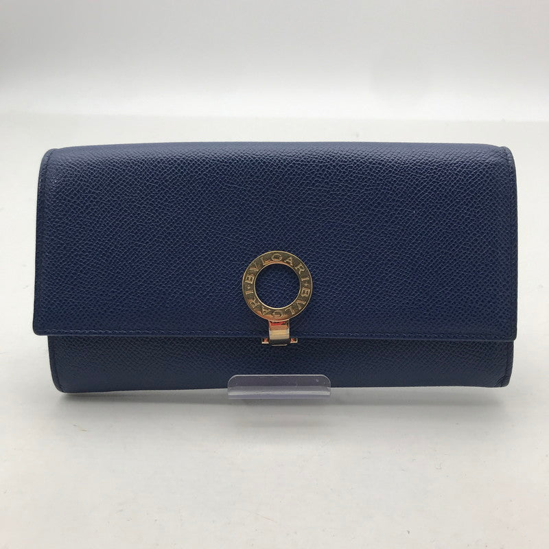 【中古品】【メンズ】 BVLGARI ブルガリ 36317 ブルーダリア 長財布 財布 ロゴクリップ サークルクリップ 181-260610-mh-10-fuzh カラー：ブルー 万代Net店