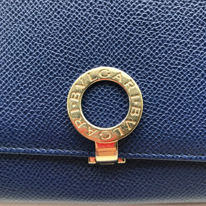 【中古品】【メンズ】 BVLGARI ブルガリ 36317 ブルーダリア 長財布 財布 ロゴクリップ サークルクリップ 181-260610-mh-10-fuzh カラー：ブルー 万代Net店