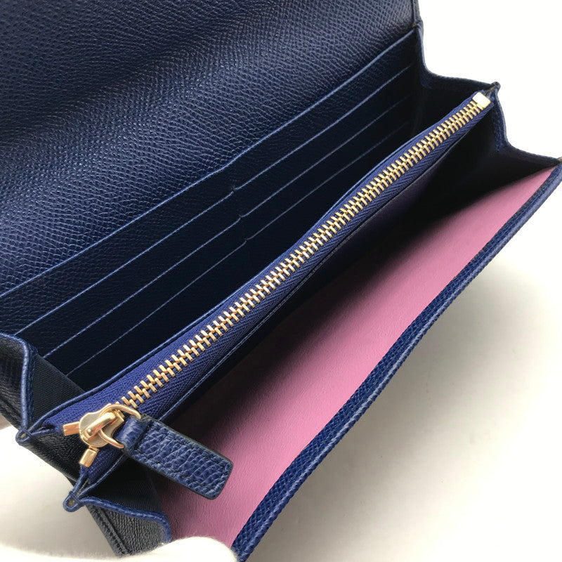 【中古品】【メンズ】 BVLGARI ブルガリ 36317 ブルーダリア 長財布 財布 ロゴクリップ サークルクリップ 181-260610-mh-10-fuzh カラー：ブルー 万代Net店