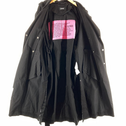 【中古品】【レディース】 DIESEL ディーゼル G-ACIR-B OVERCOAT フード付き トレンチコート カラー ブラック SIZE:XS 169-260617-ky-01-fuzh 万代Net店