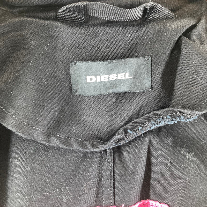 【中古品】【レディース】 DIESEL ディーゼル G-ACIR-B OVERCOAT フード付き トレンチコート カラー ブラック SIZE:XS 169-260617-ky-01-fuzh 万代Net店